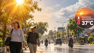 Panas Jatim Tidak Merata dan Kota Mojokerto Diprakirakan Mencapai 37 Derajat