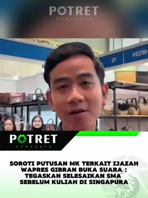 JAKARTA – Wakil Presiden Republik Indonesia, Gibran Rakabuming Raka, memberikan tanggapan resmi mengenai putusan Mahkamah Konstitusi (MK) terkait persoalan ijazah dan riwayat pendidikannya.