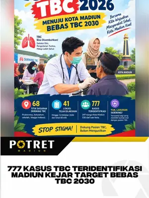 PEMKOT MADIUN PERLUAS SKRINING TBC, 777 KASUS TERIDENTIFIKASI SEPANJANG 2026